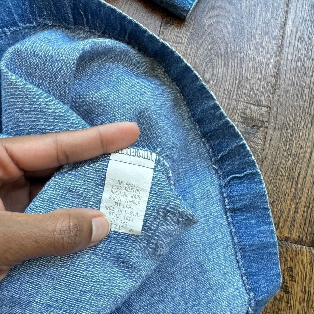 Vintage Lord & Taylor Denim Dress - Size 6 - Picture 5 of 5